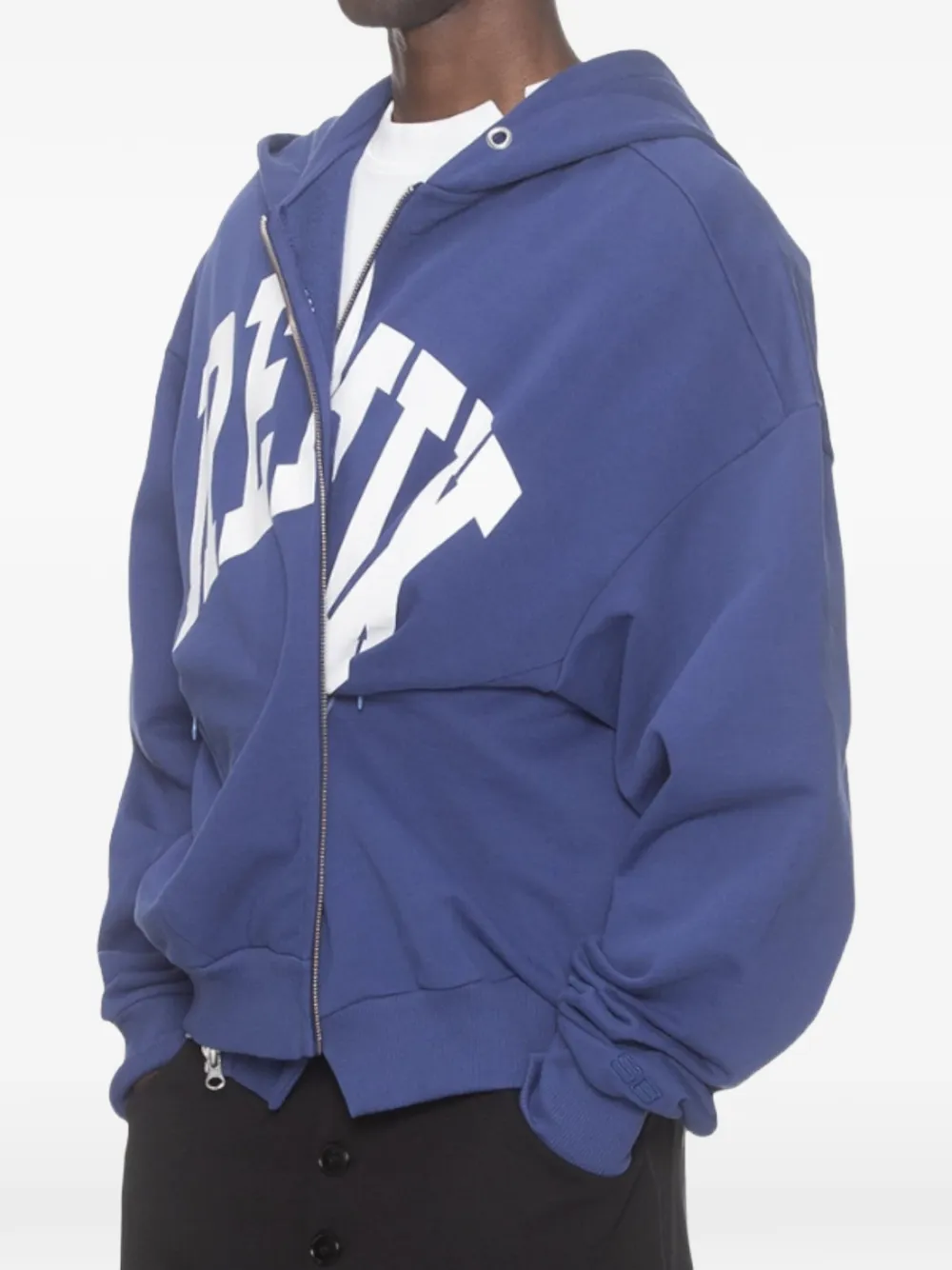 Spencer Badu Remix hoodie met rits Blauw