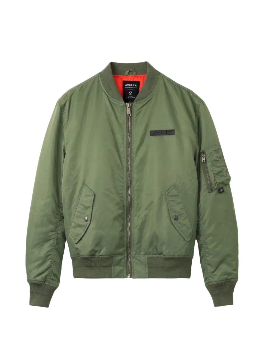 Avirex MA-1 logo-appliqué bomber jacket - Vert Avirex MA-1 logo-appliqué bomber jacket - Vert