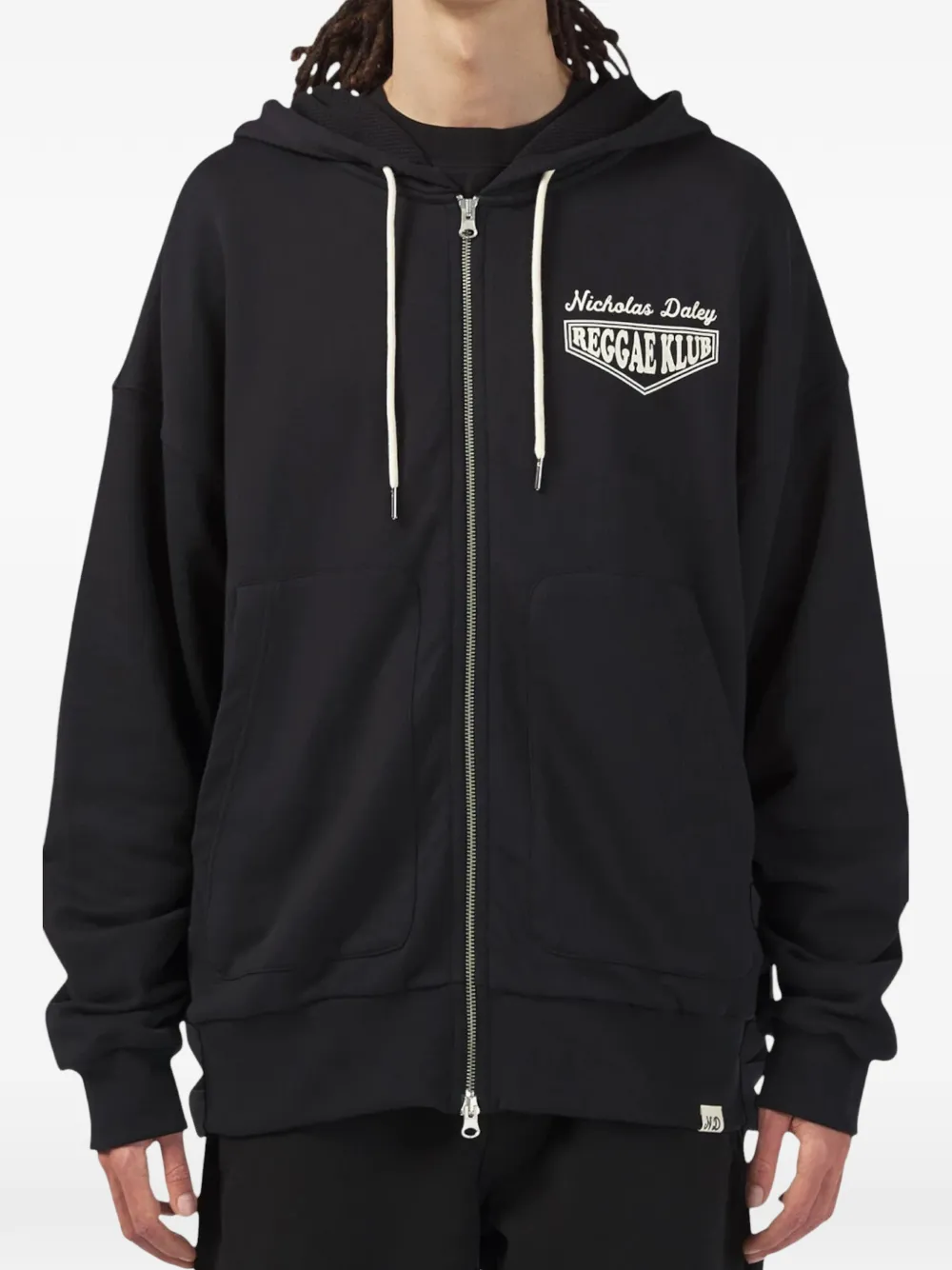 Nicholas Daley Waffle Lined Riot hoodie