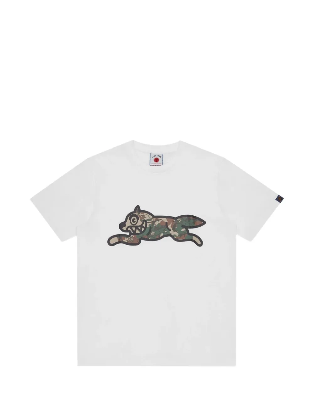 ICECREAM Camo Running Dog Woodland cotton T-shirt - Weiß