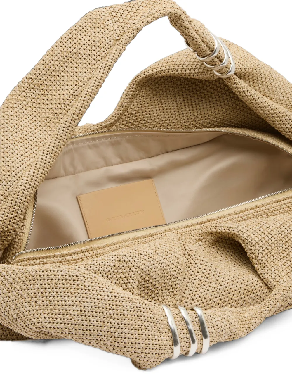 Christopher Esber Deia shopper met raffia-effect Beige