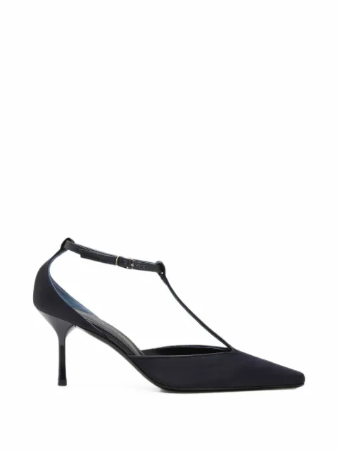 Christopher Esber T-bar satin heeled pumps