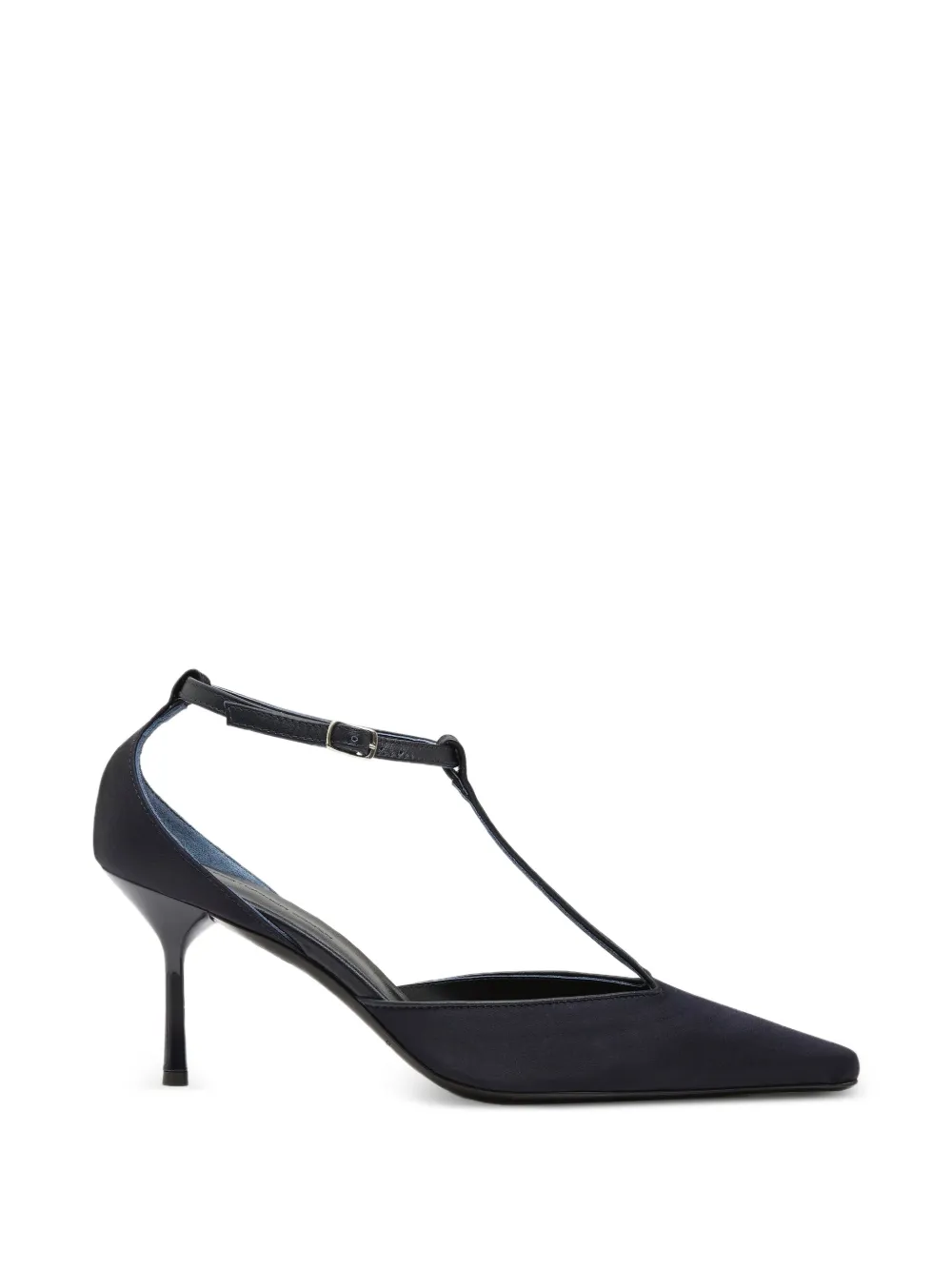 Christopher Esber T-bar satin heeled pumps - Blue