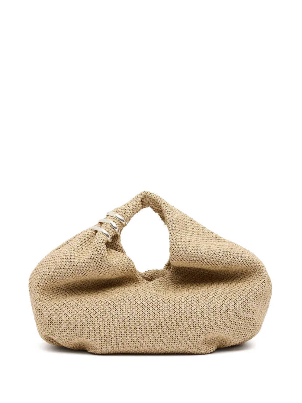 Christopher Esber mini Deia raffia-effect tote bag - Neutrals