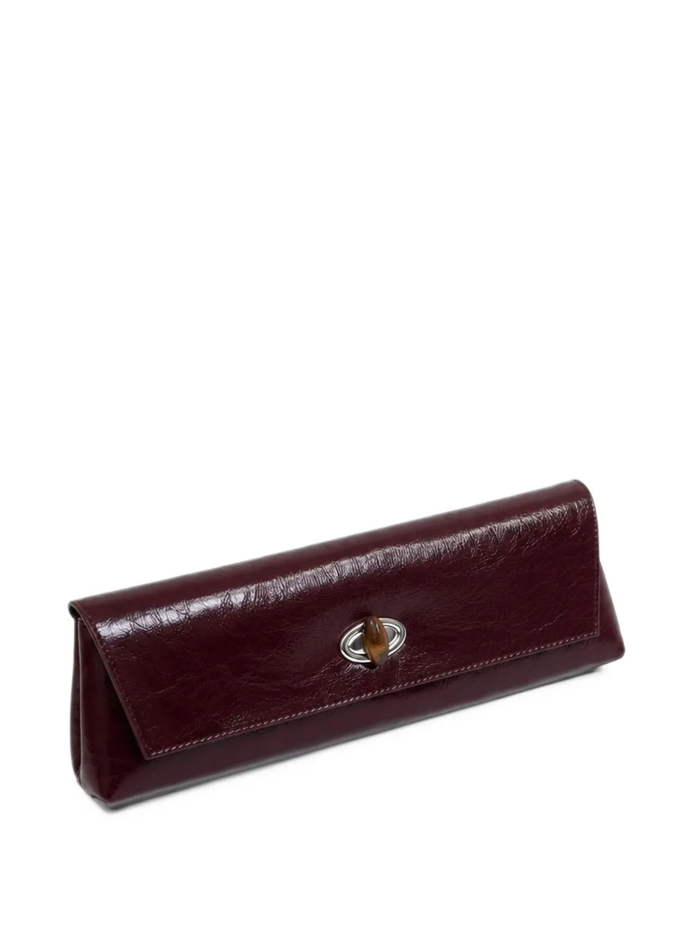 Christopher Esber Buki patent leather clutch bag Rood