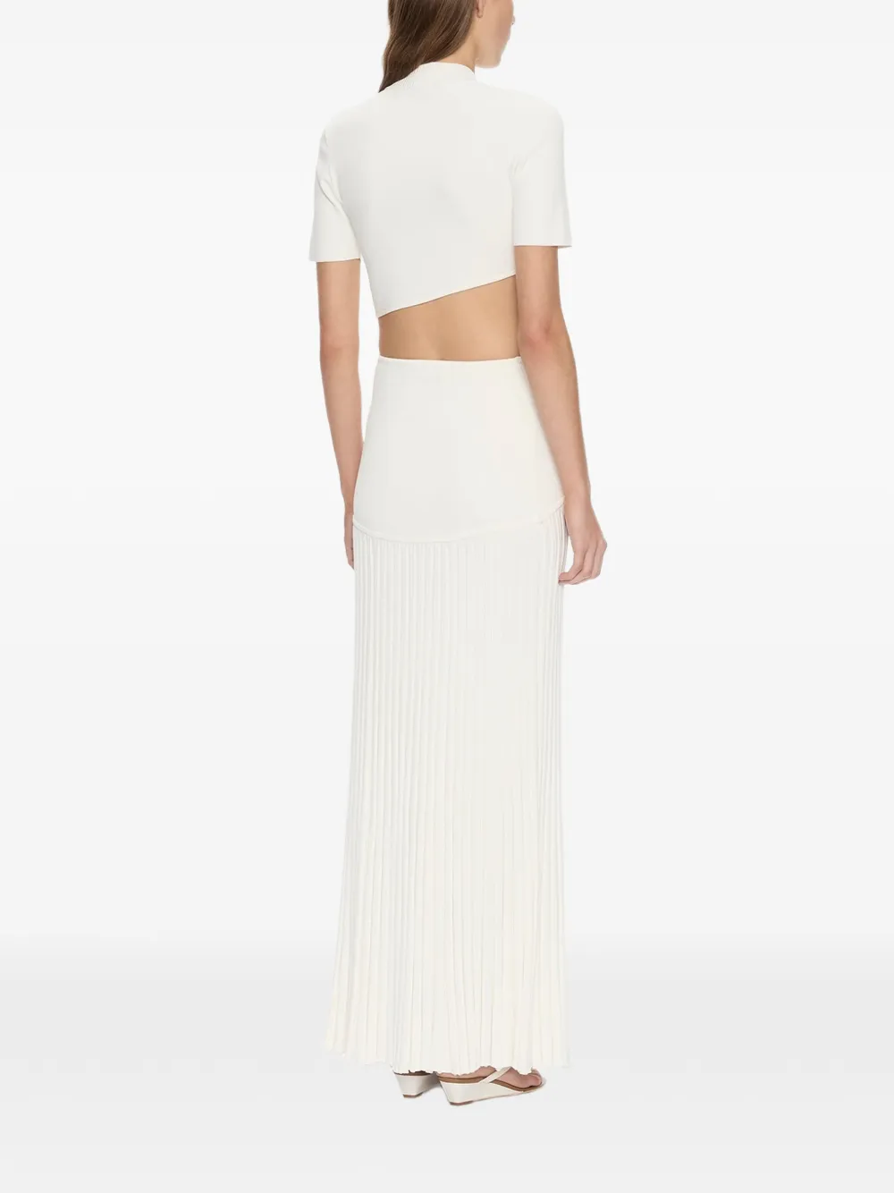 Christopher Esber Maparadita geplooide maxi-rok Wit