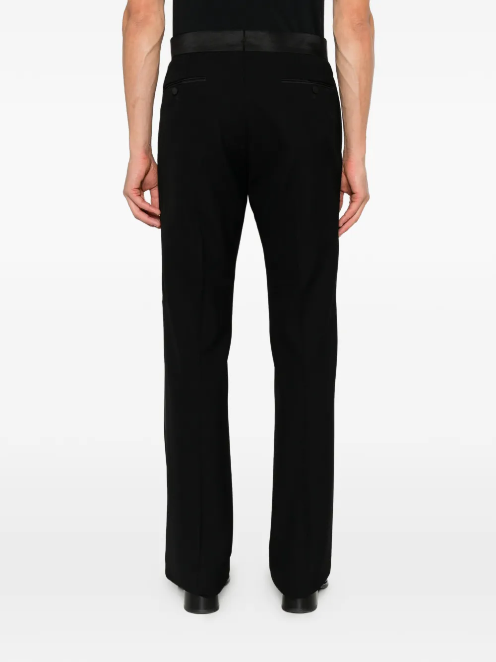 TOM FORD stripe-trim tailored trousers Zwart