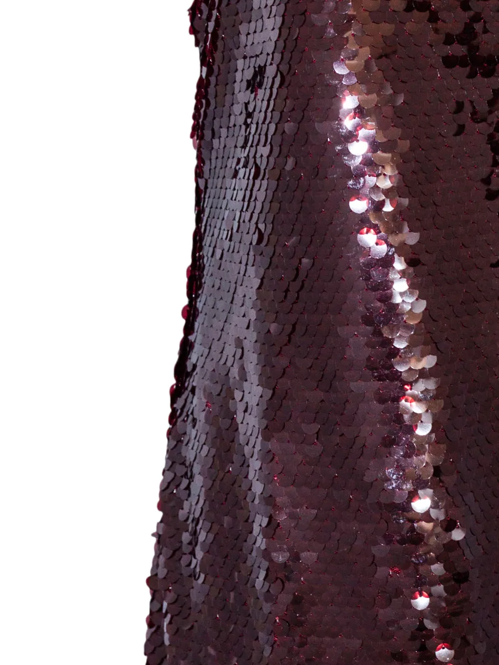 Alberta Ferretti sequin-embellished spaghetti-strap maxi dress Rood