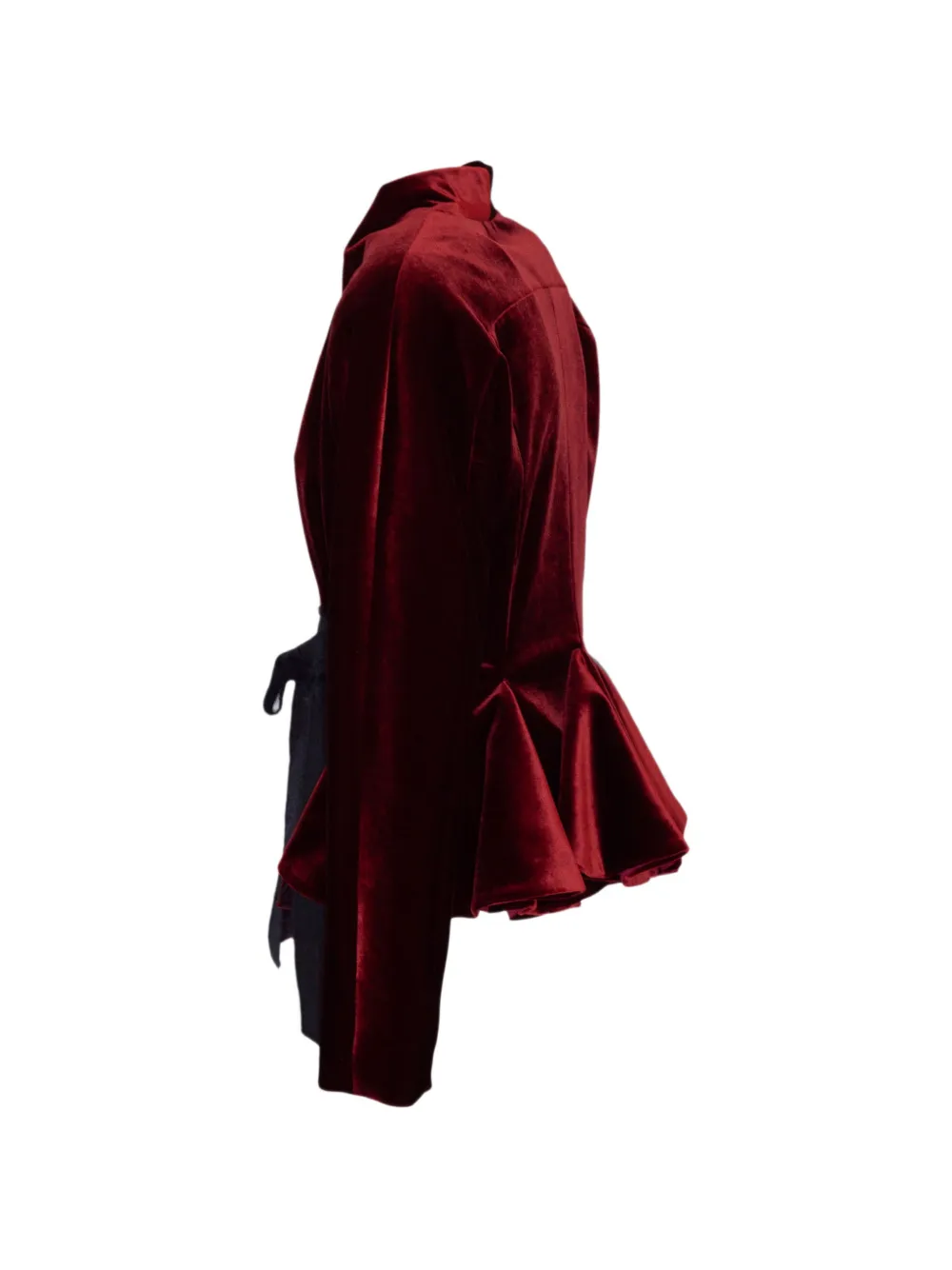 Alberta Ferretti Fluwelen jack met strikdetail Rood