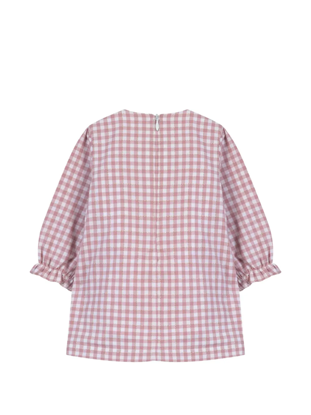 Tartine Et Chocolat gingham-pattern smocked dress Roze
