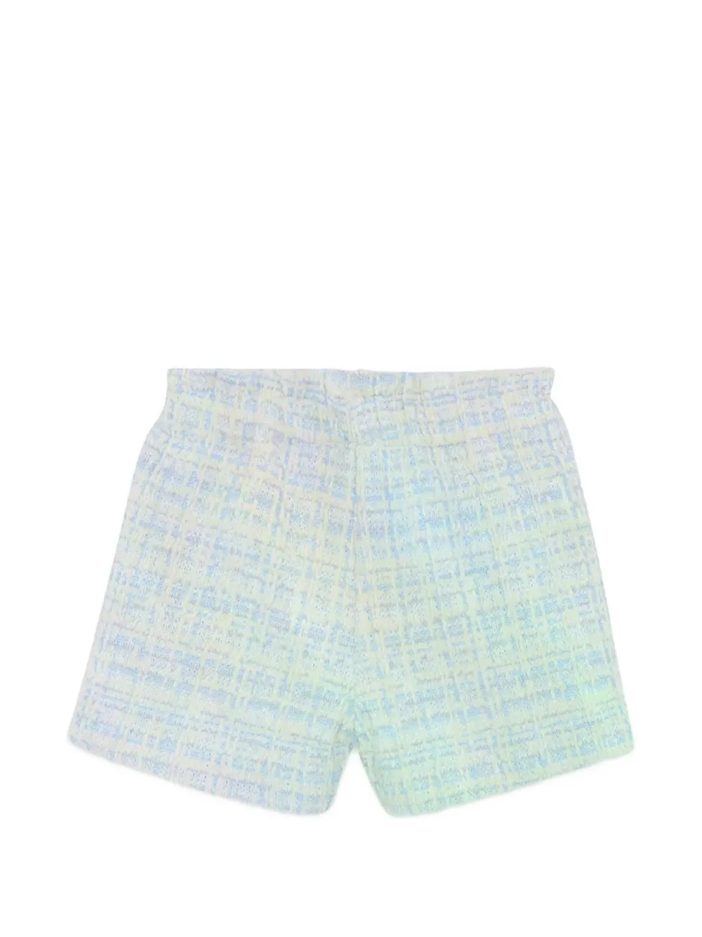 Tartine Et Chocolat Geruite tweed shorts Blauw