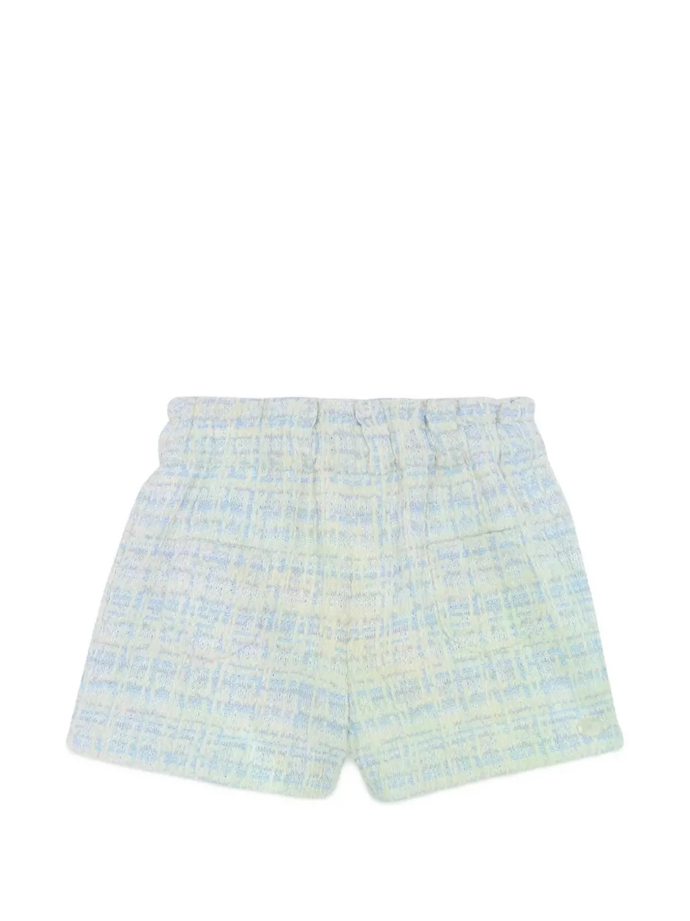 Tartine Et Chocolat Geruite tweed shorts Blauw