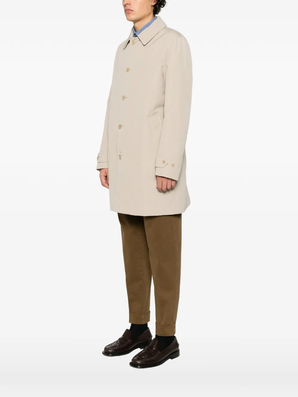 ASPESI button-up coat Beige