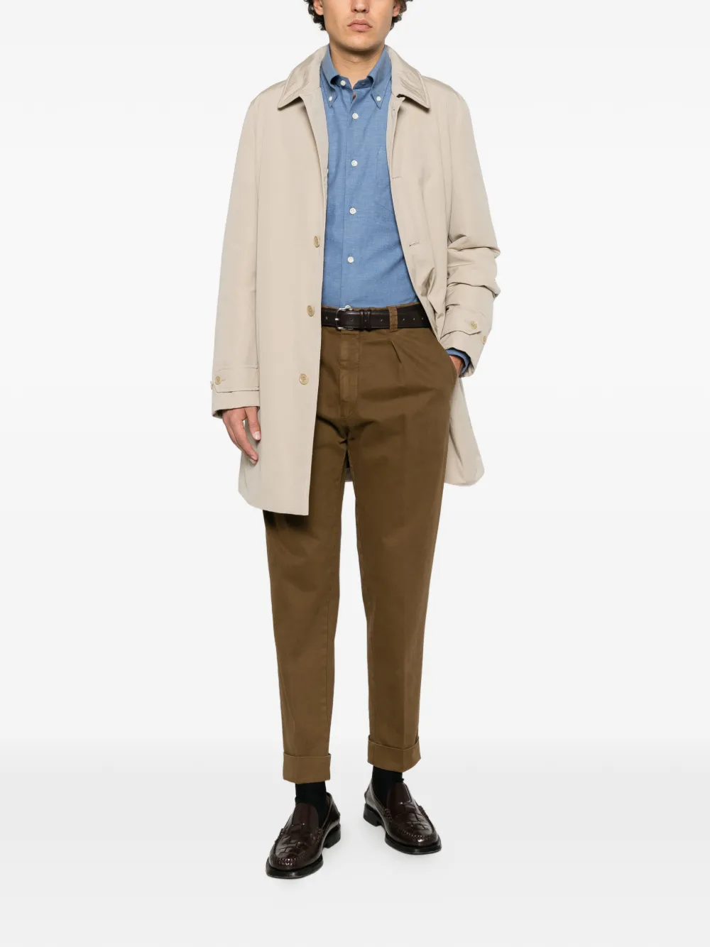 ASPESI button-up coat Beige