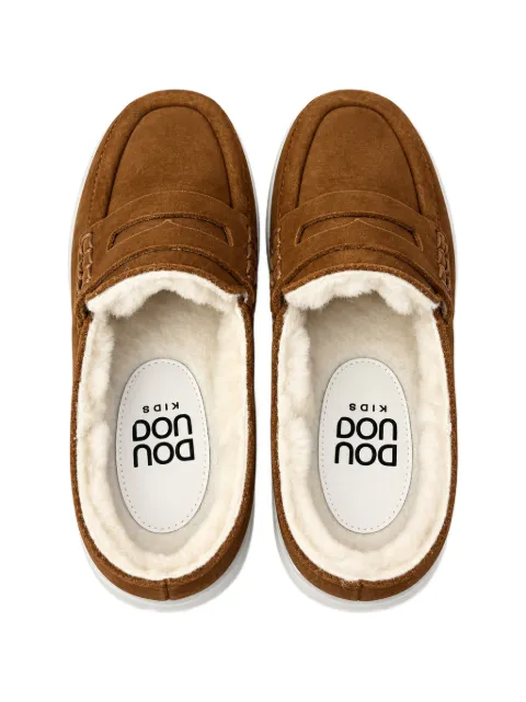 Douuod Kids mocasines penny con forro de lana