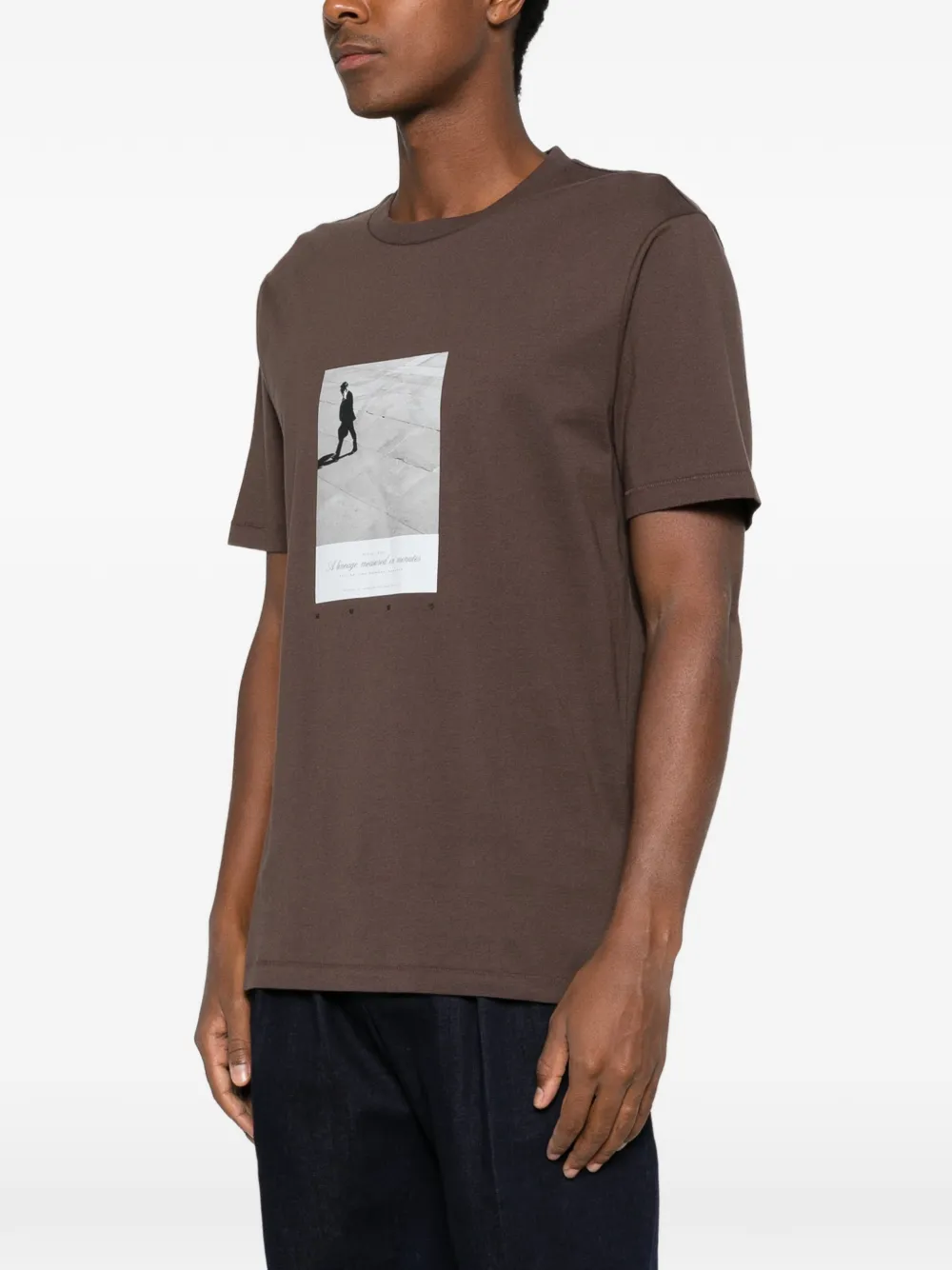 HUGO graphic-print T-shirt Bruin