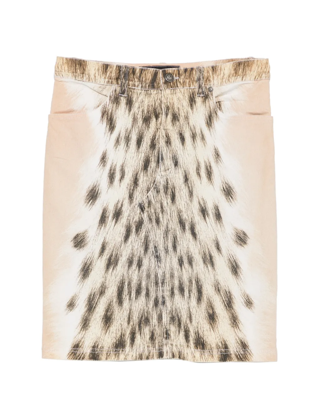Roberto Cavalli Vintage Minigonna con stampa animalier anni 2000 - Toni neutri