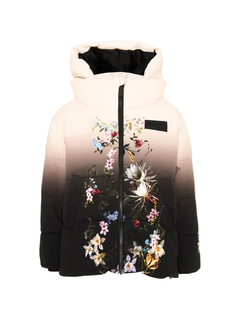 Molo Hilo floral-print puffer jacket Zwart