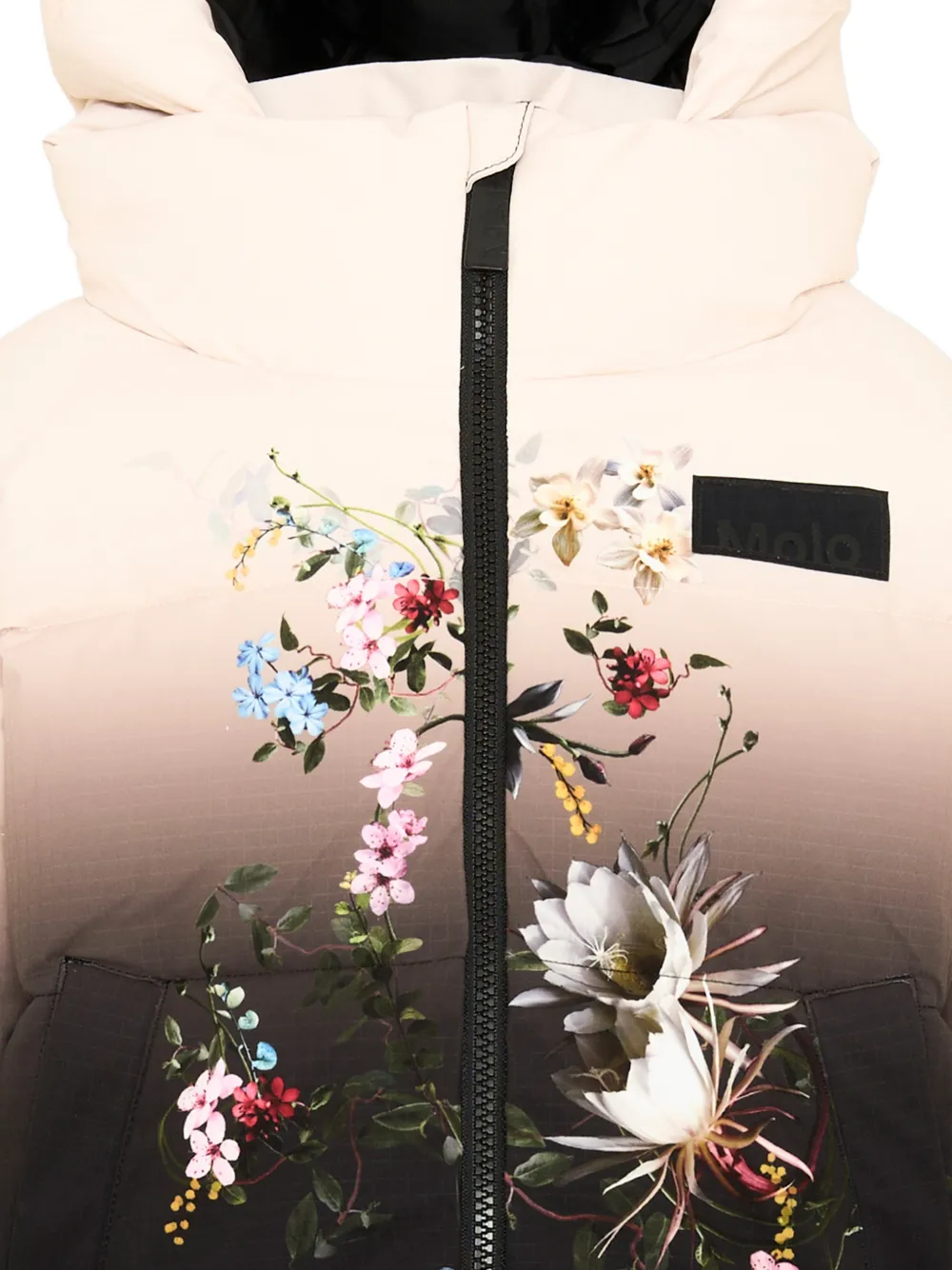 Molo Hilo floral-print puffer jacket Zwart