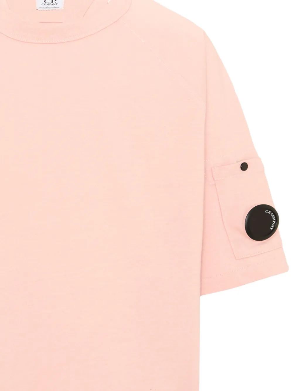 C.P. Company Kids T-shirt met raglanmouwen en Lens-detail Roze