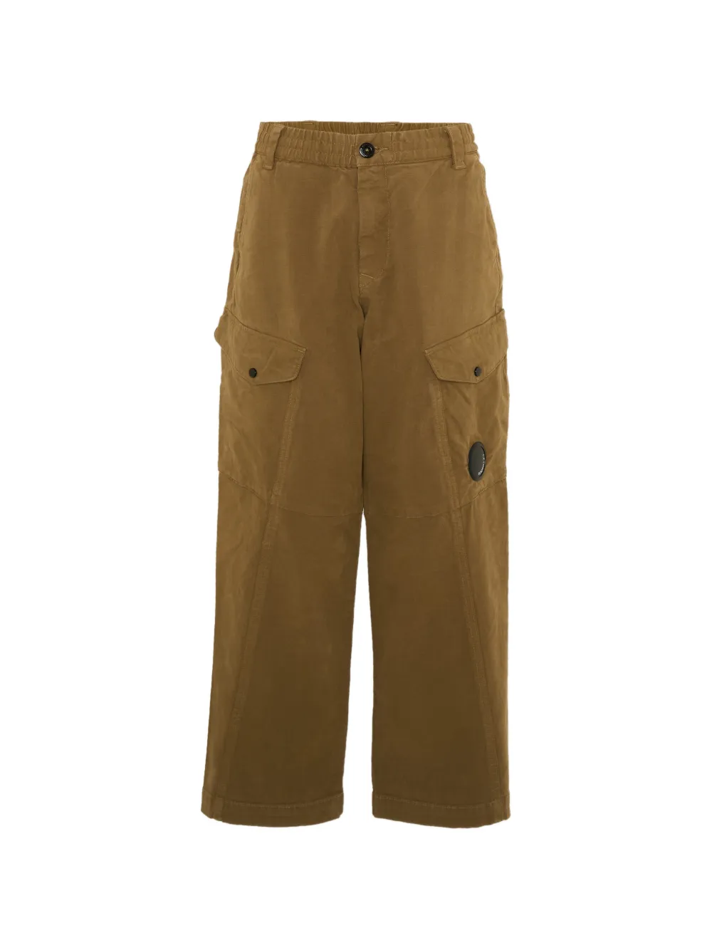 C.P. Company Kids logo-patch detail cargo pants - Marrone