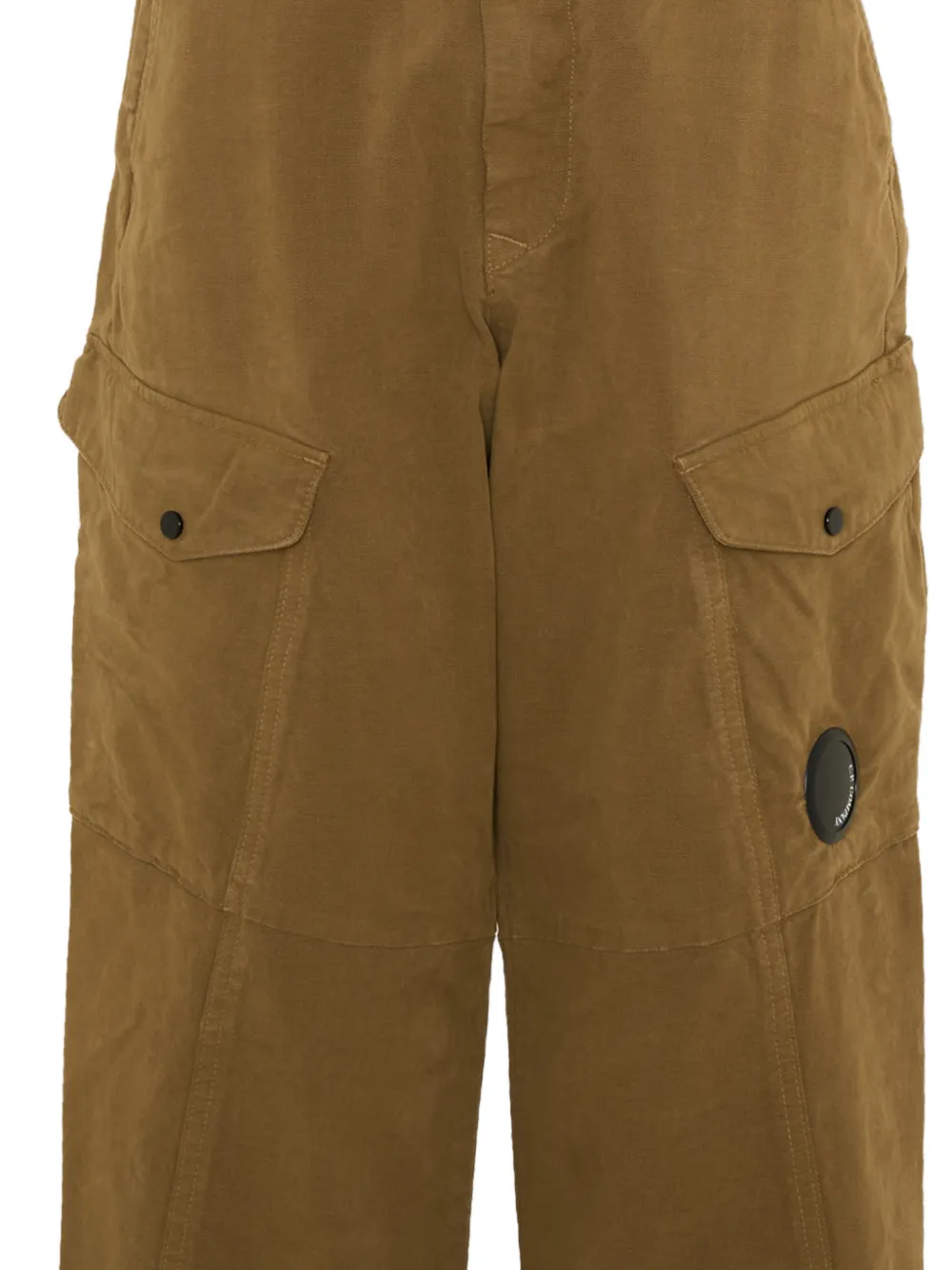 C.P. Company Kids Cargobroek met logo-patch Bruin