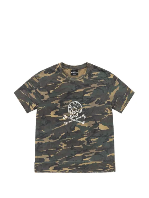 WARMAN camouflage-print skull-print T-shirt