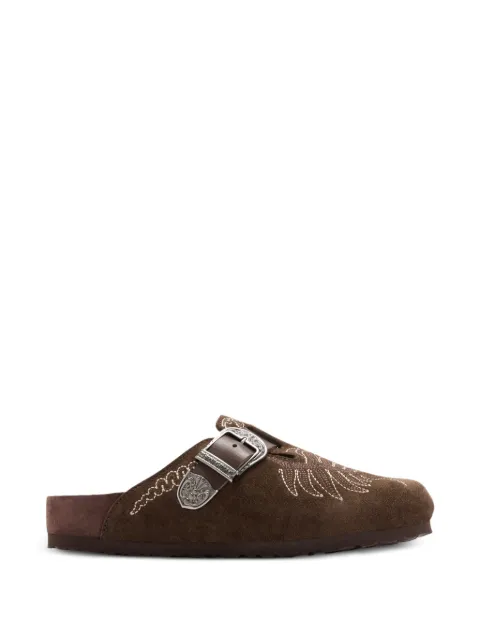 BIRKENSTOCK 1774 x ETRO Boston embroidered buckle-fastening sandals