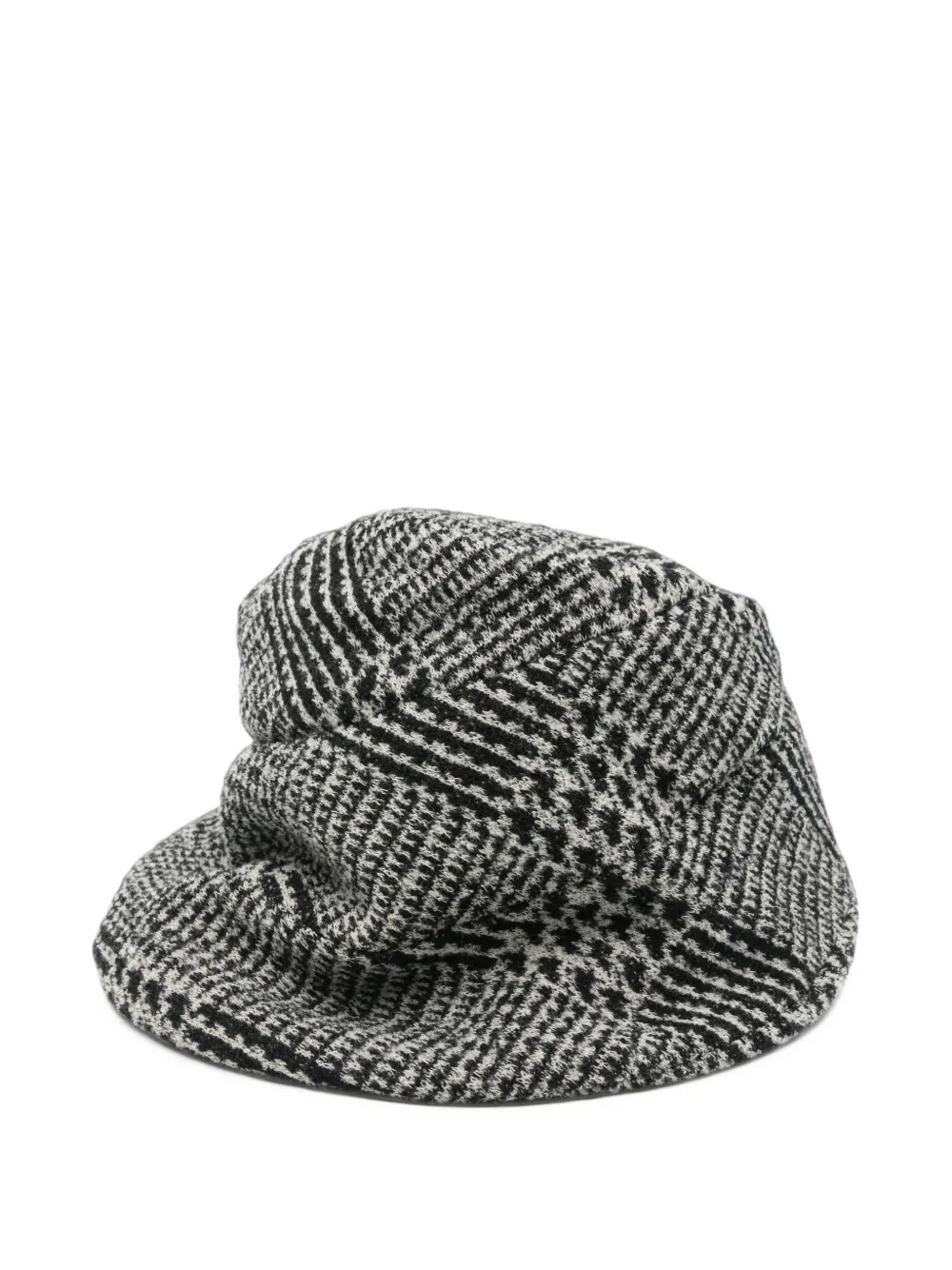 Junya Watanabe patterned hat Zwart