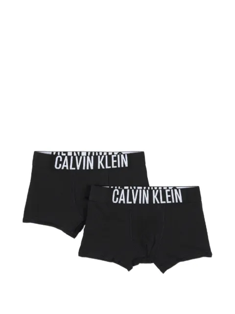 Calvin Klein Kids logo-waistband boxer shorts (set of two)