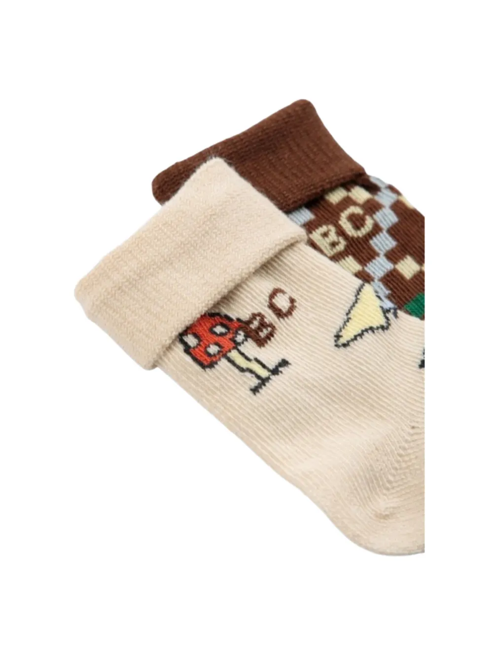 Bobo Choses Mush Monster socks (set of two) Beige