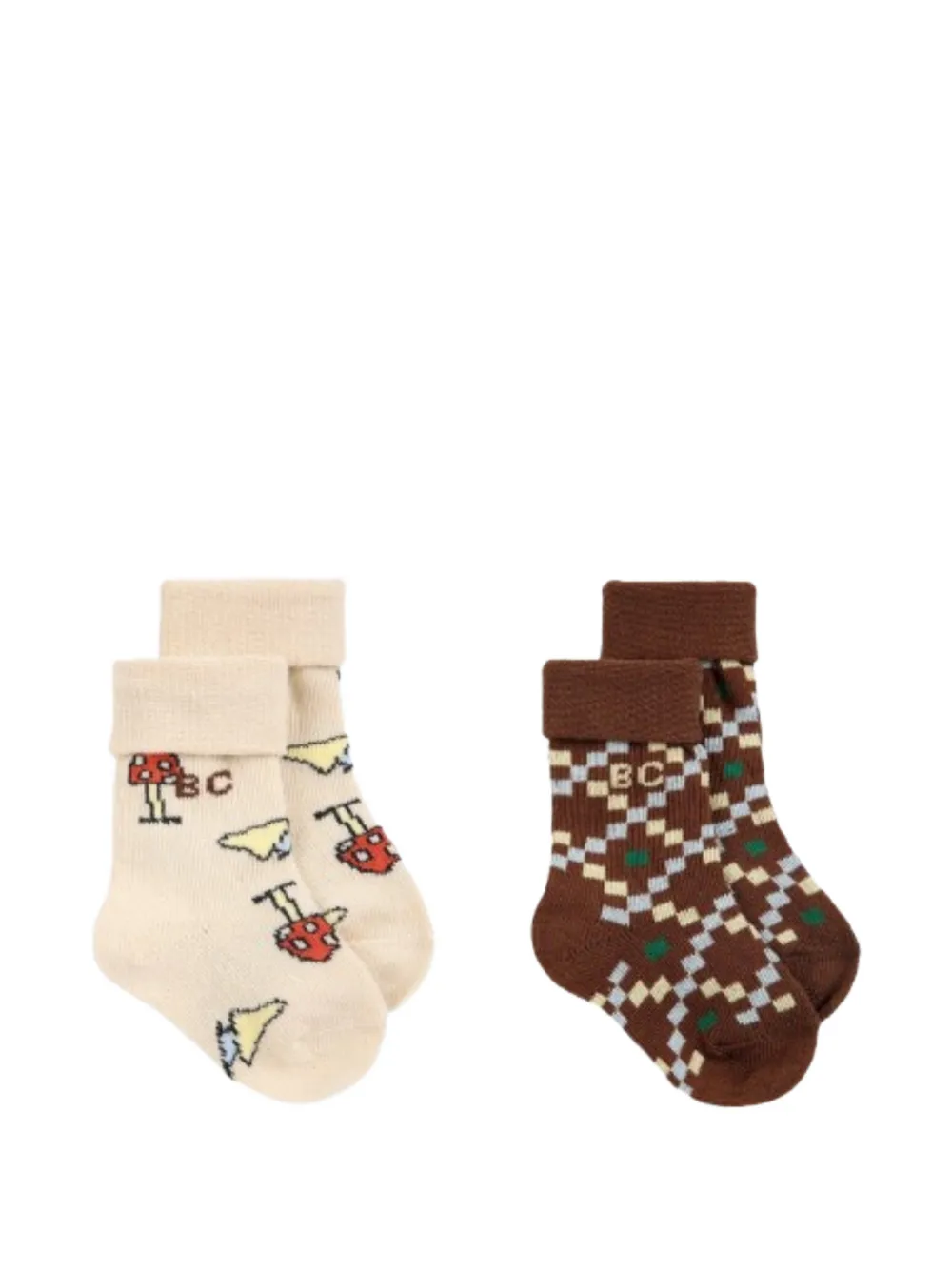 Bobo Choses Mush Monster socks (set of two) - Toni neutri