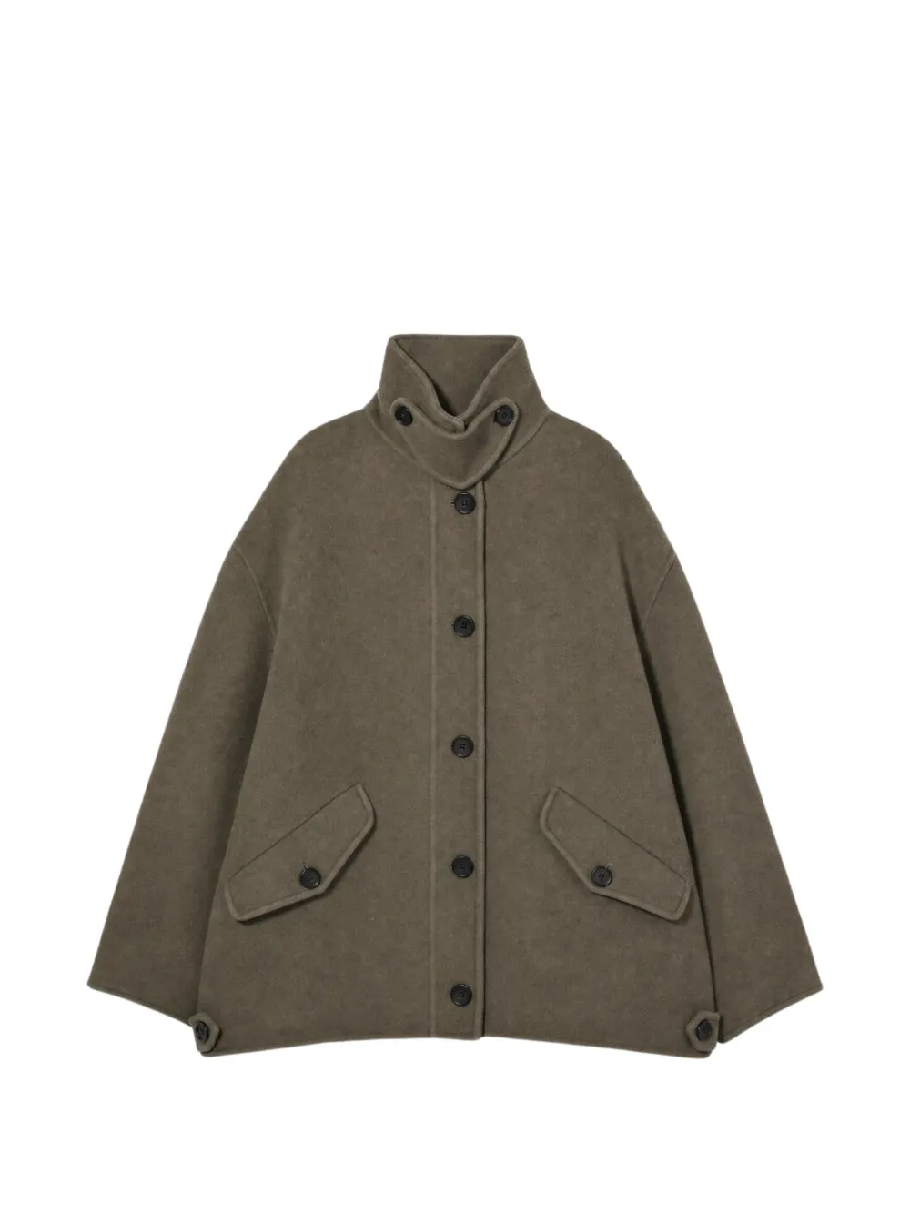 IRO manteau boutonné à col montant - Vert IRO manteau boutonné à col montant - Vert