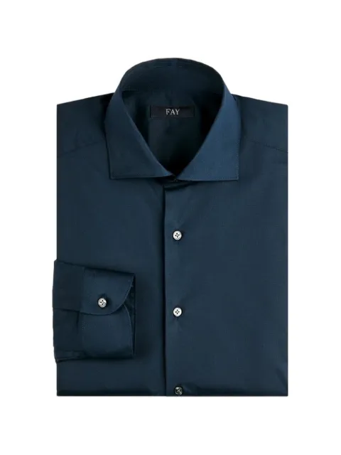 Fay logo-embroidered shirt