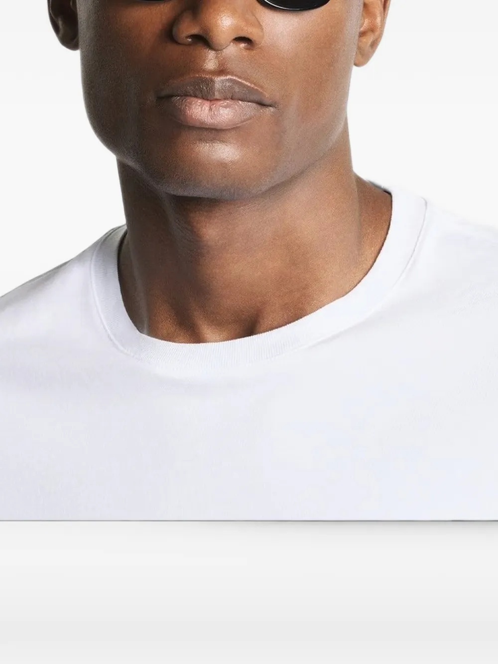 Fay T-shirt met logopatch Wit
