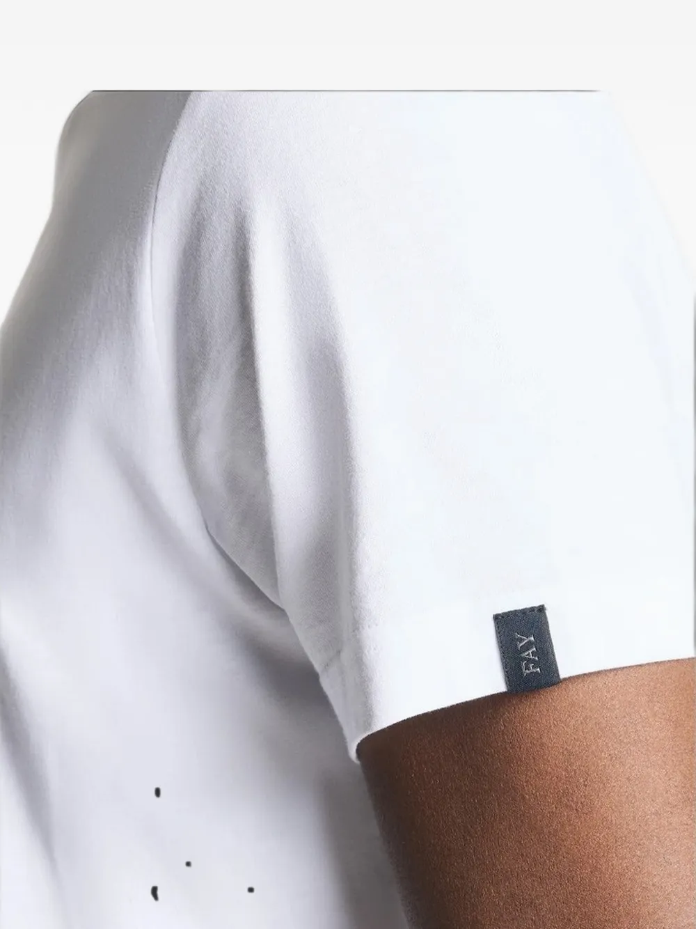 Fay T-shirt met logopatch Wit