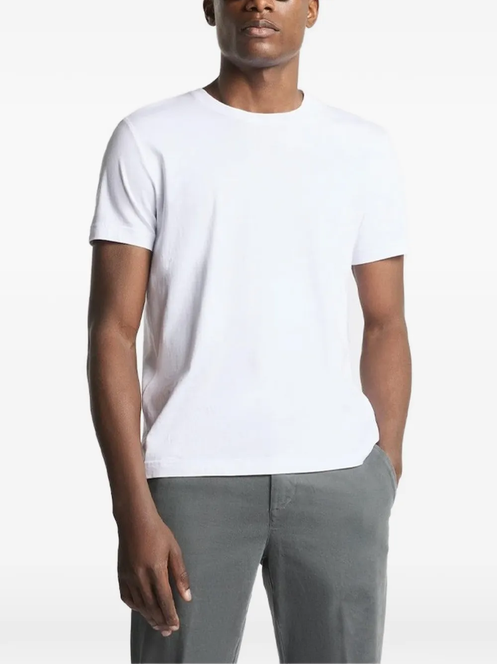 Fay T-shirt met logopatch Wit
