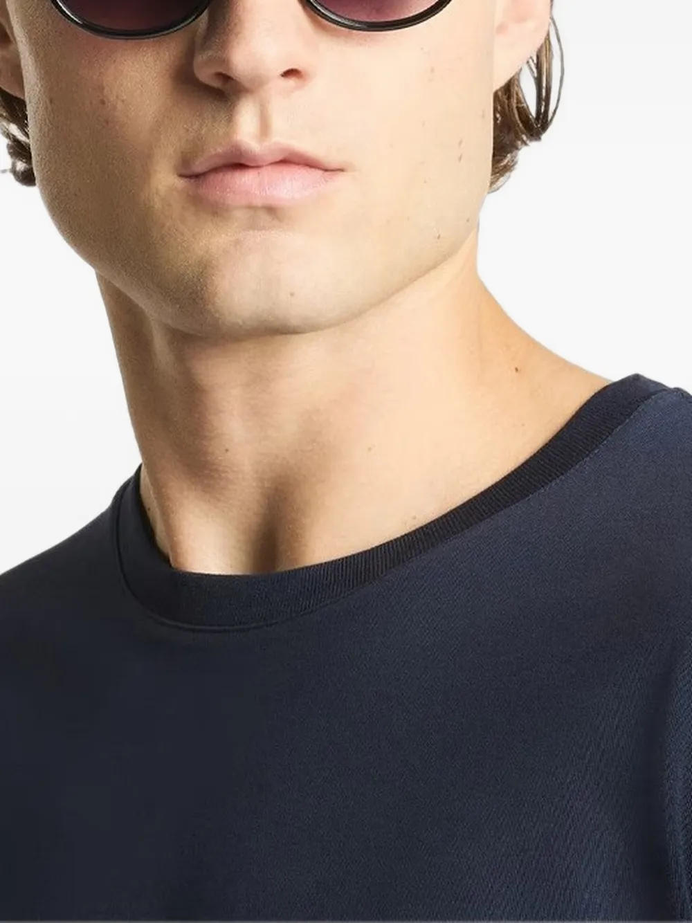 Fay T-shirt met logo Blauw