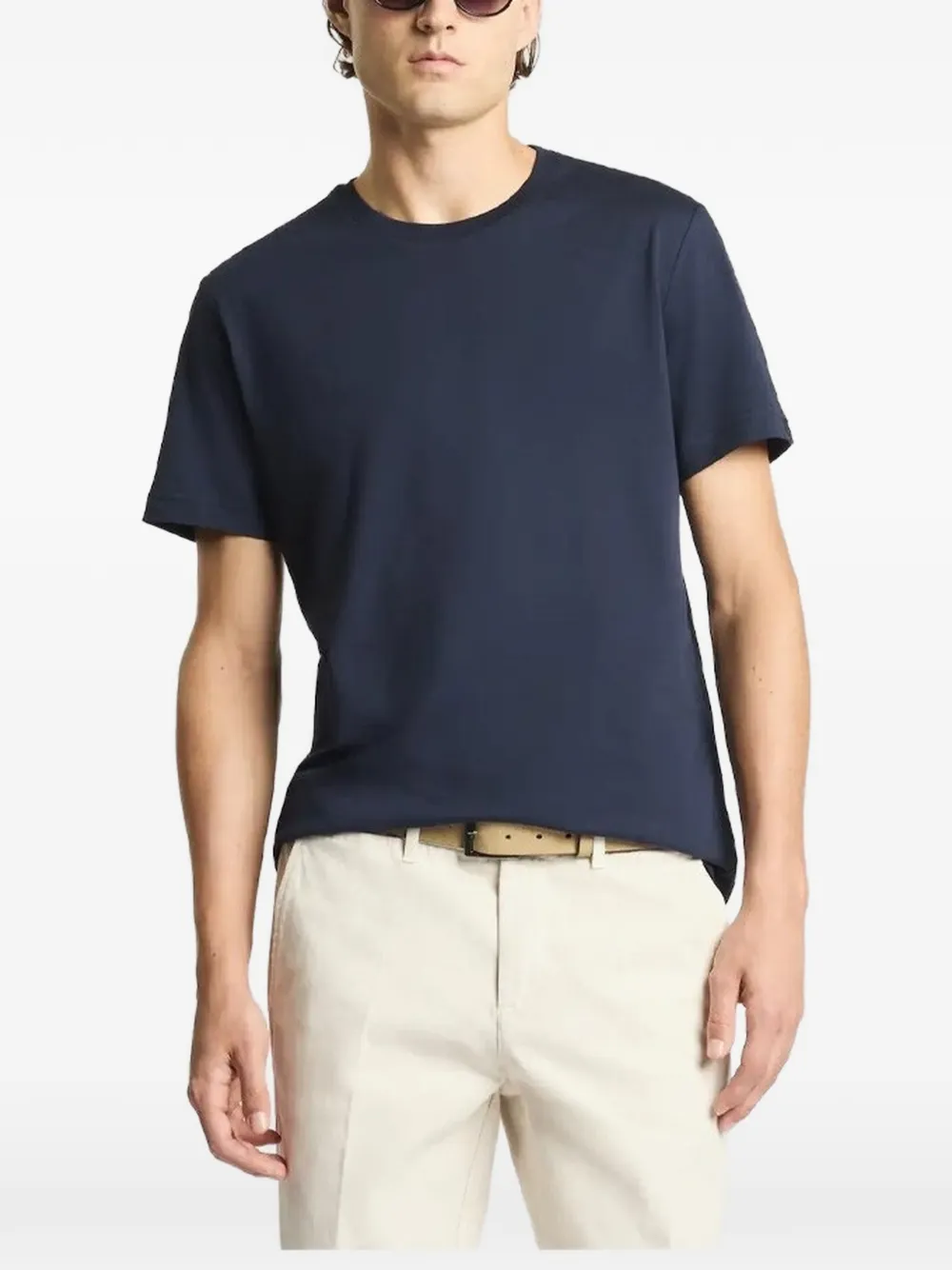 Fay logo-tag T-shirt - Bleu