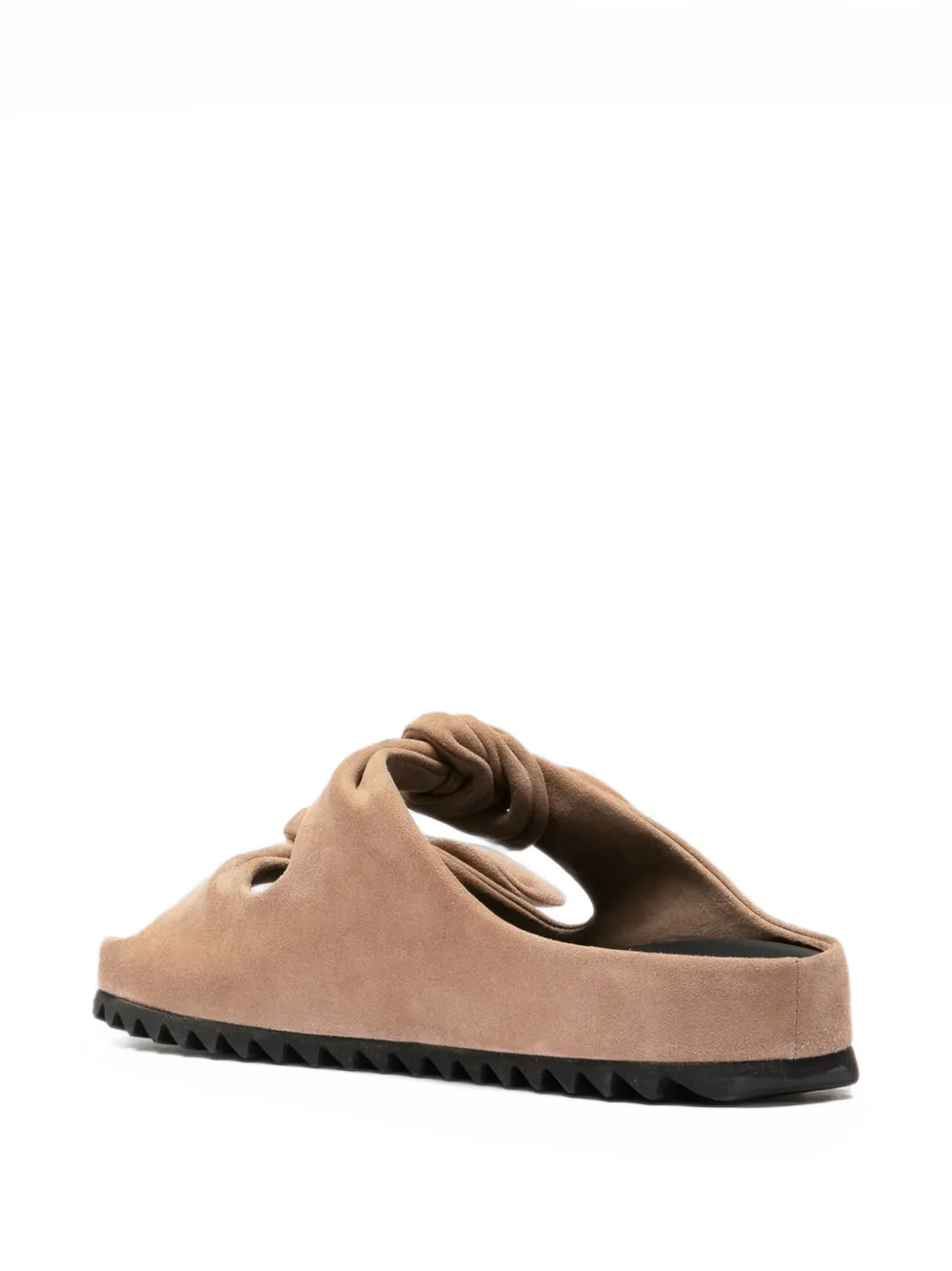 Officine Creative knot-detail leather flat sandals - Tons neutres Officine Creative knot-detail leather flat sandals - Tons neutres
