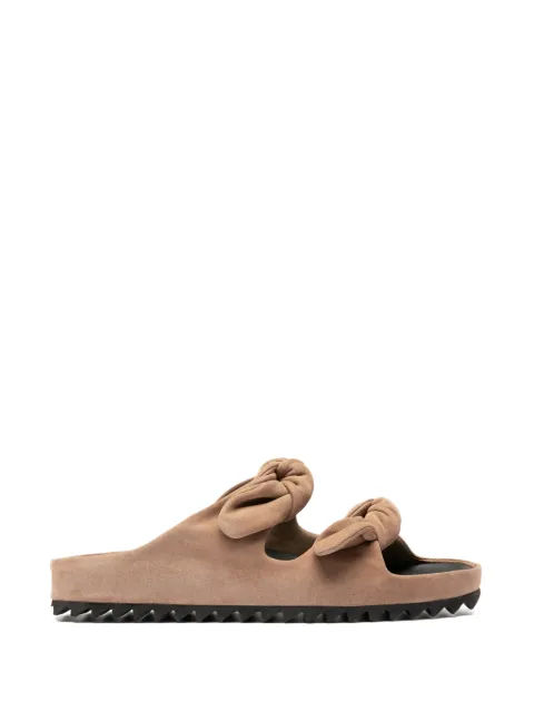 Officine Creative sandalias planas de piel con detalle de nudo