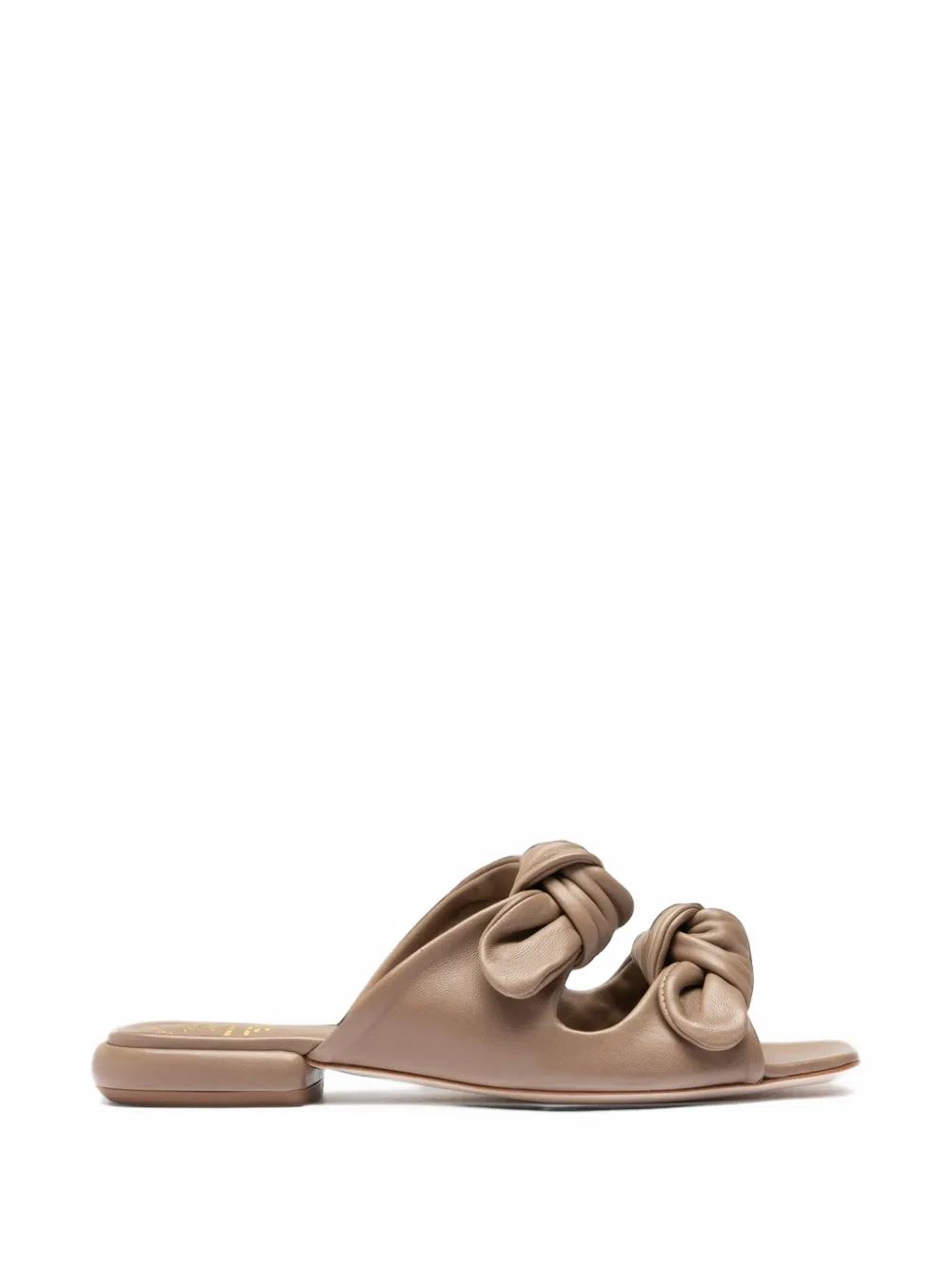 Officine Creative Suki knotted leather flat sandals - Tons neutres Officine Creative Suki knotted leather flat sandals - Tons neutres
