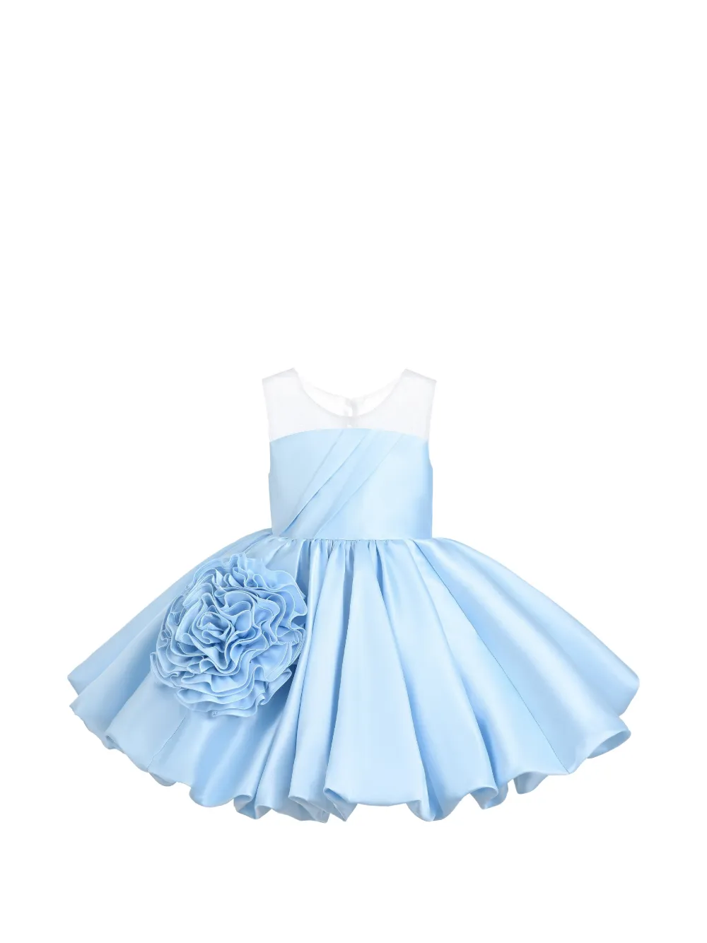 Tulleen robe plissée Zorina à fleurs - Bleu