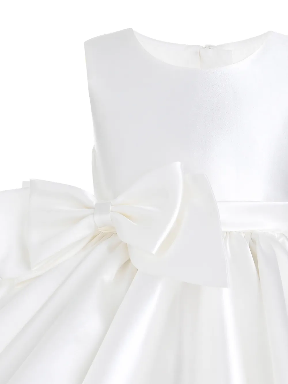 Tulleen Sabina jurk met strikdetail Wit