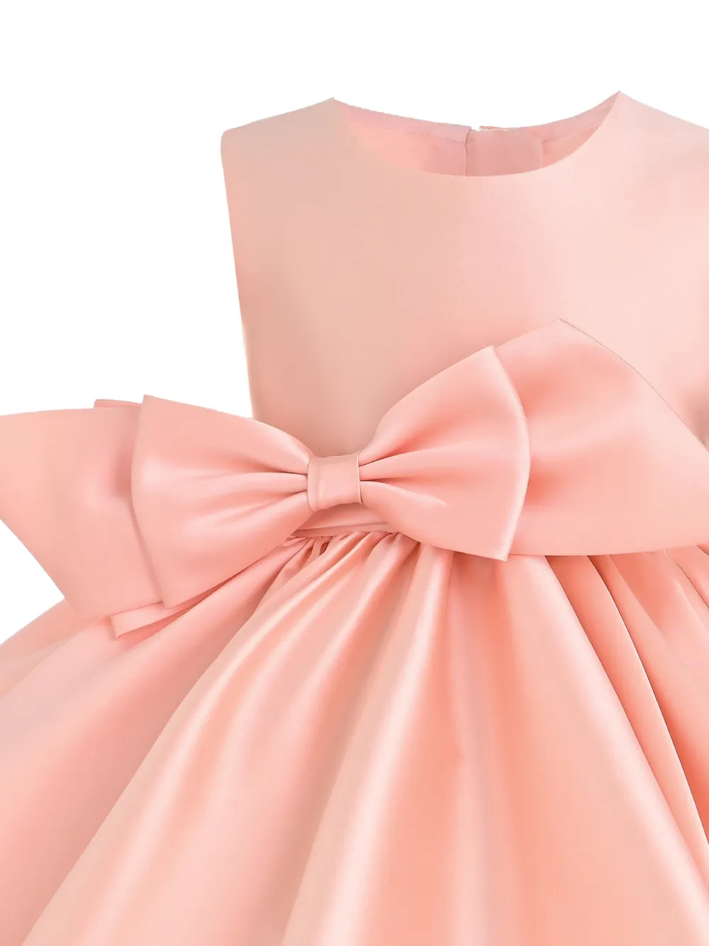 Tulleen Sabina jurk met strikdetail Roze