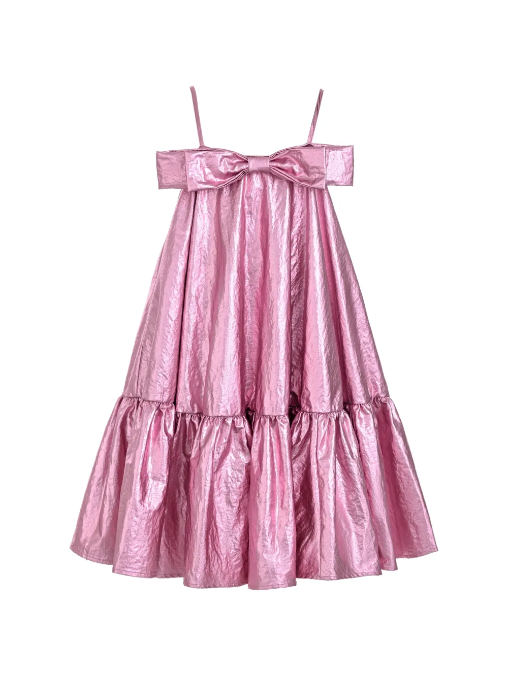 Mimi Tutu Celestelle bow-detail tiered dress - Rose Mimi Tutu Celestelle bow-detail tiered dress - Rose
