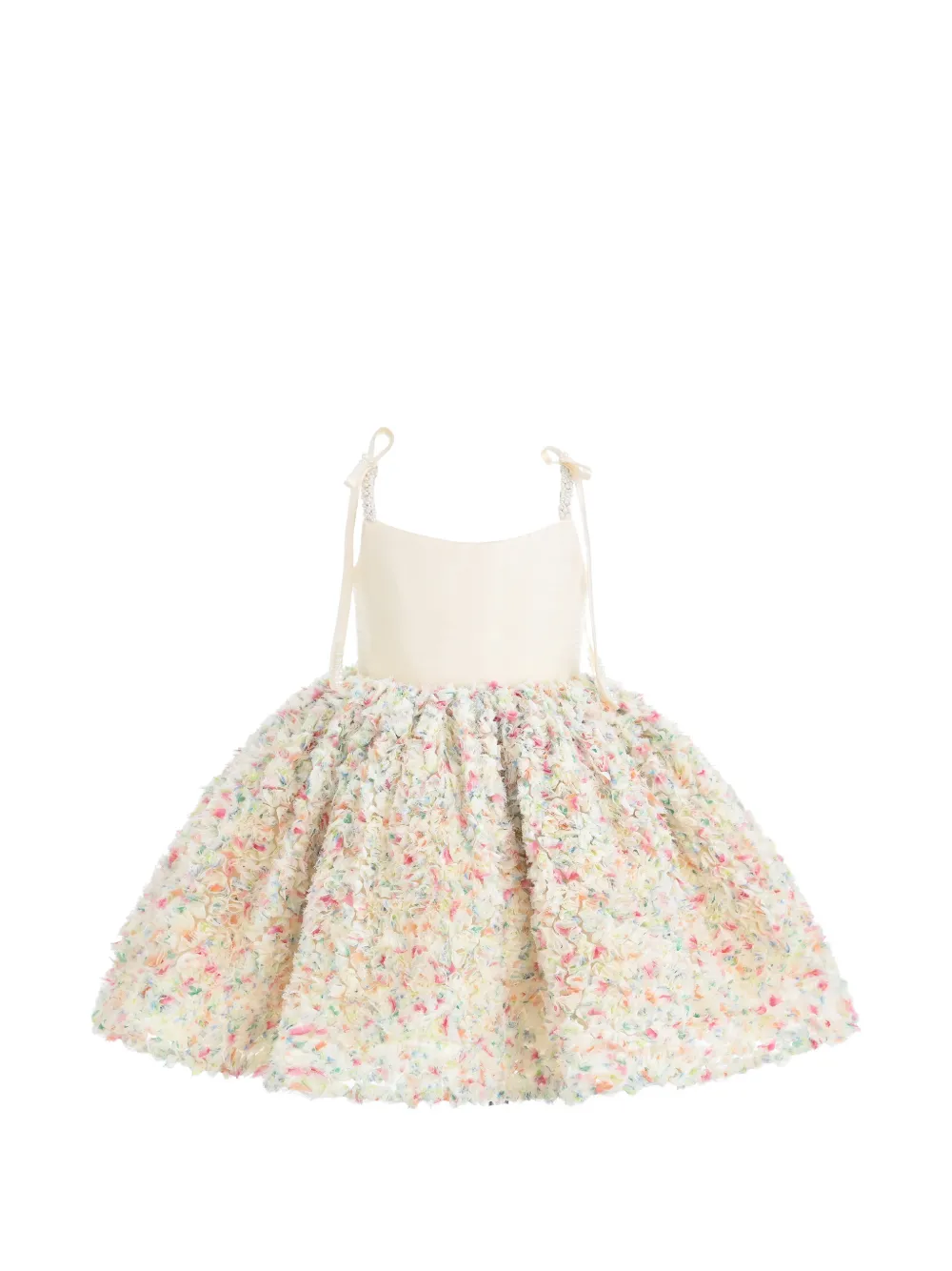 Tulleen Fiorabelle floral-petal dress - Tons neutres