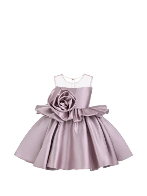 Tulleen Oriana peplum sculpted rose dress