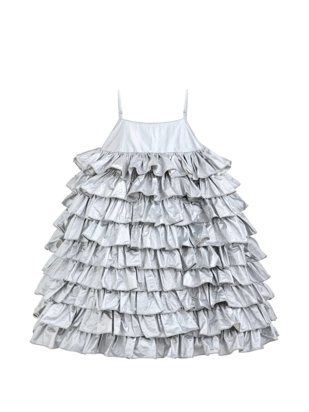 Mimi Tutu Valeriane tiered ruffled dress - Argent Mimi Tutu Valeriane tiered ruffled dress - Argent