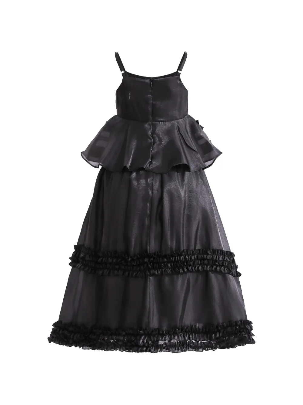 Tulleen Calista rok en blouse met ruches Zwart